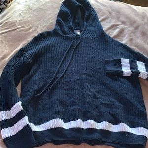 blue sweater hoodie